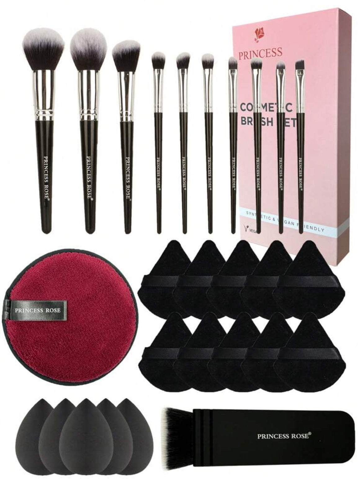Kit brochas princess rose