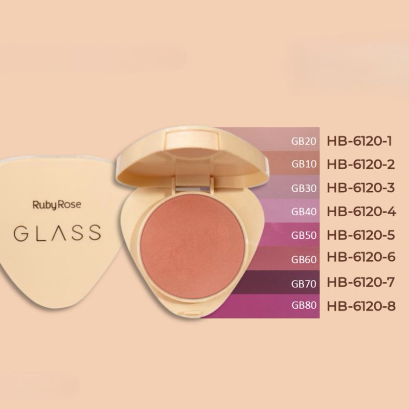 Blush compacto glass Ruby rose