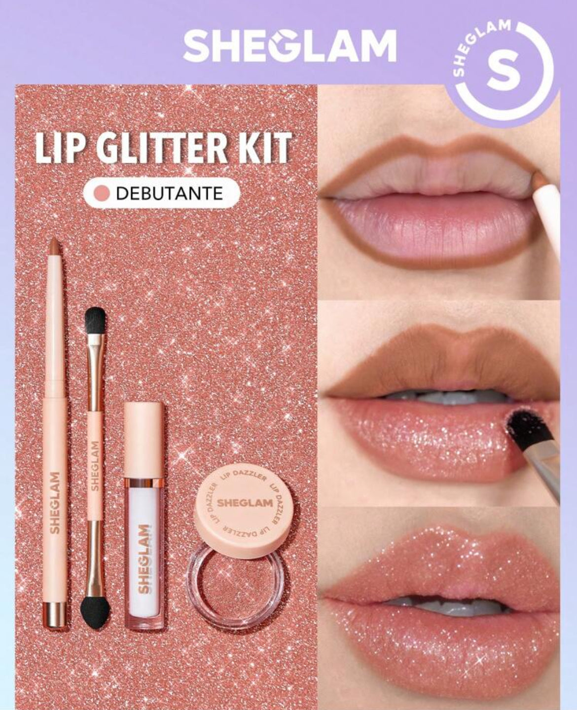 Kit lip dazzler sheglam