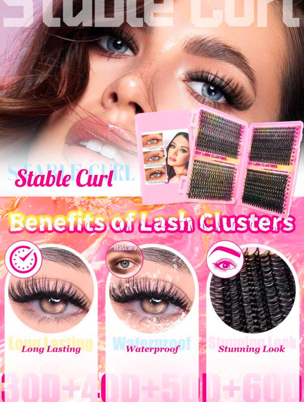 Set 800 piezas de pestañas individuales para extensiones