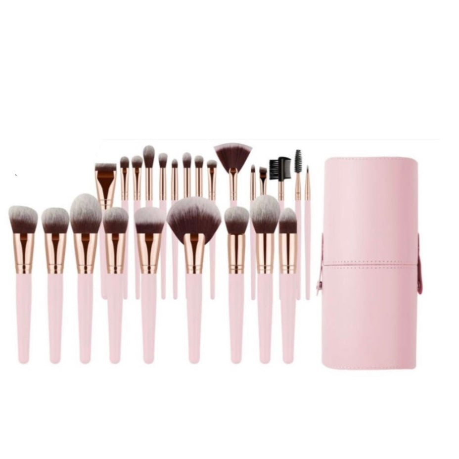 Set de 24 brochas profesionales + porta brochas Real perfection