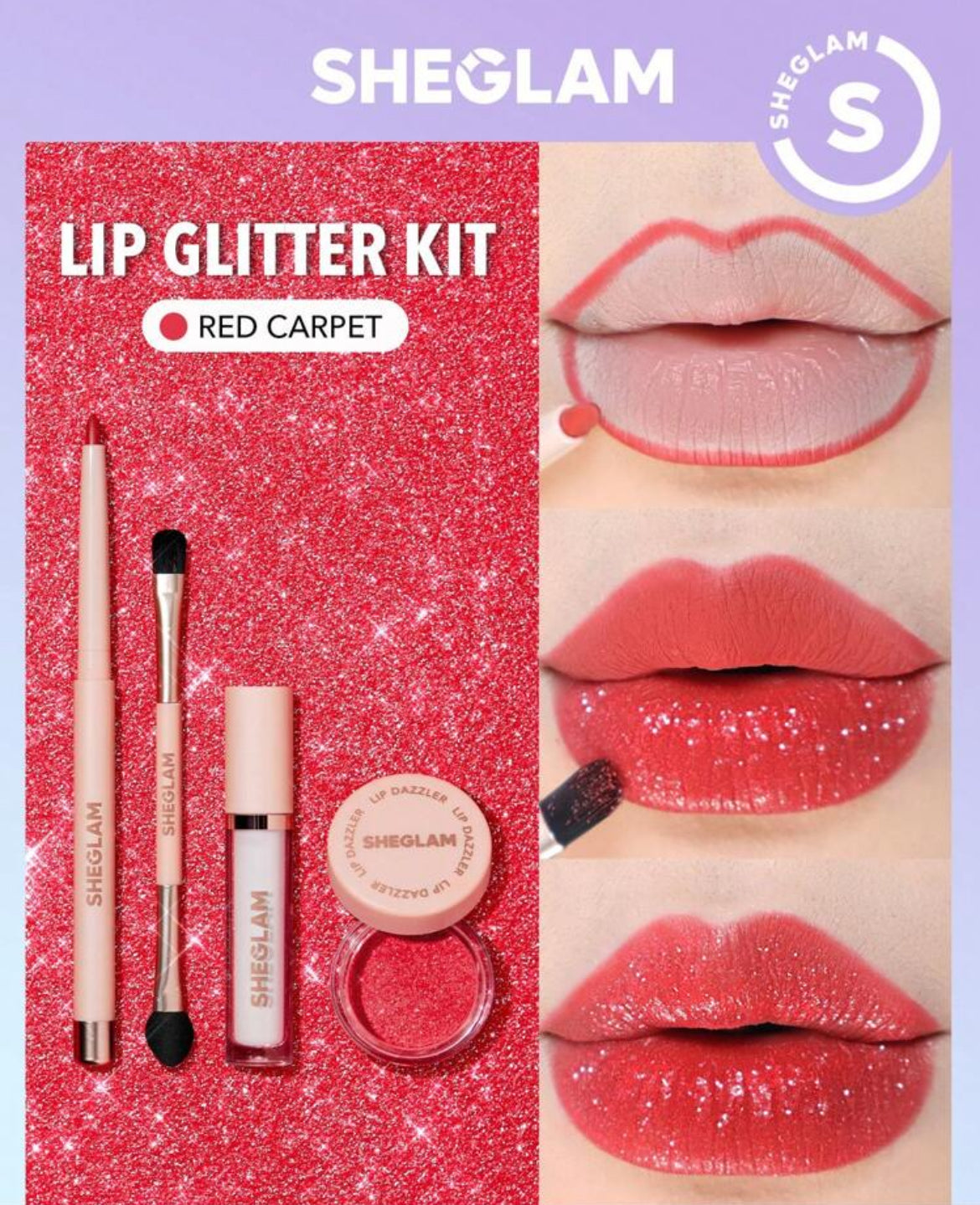 Kit lip dazzler sheglam