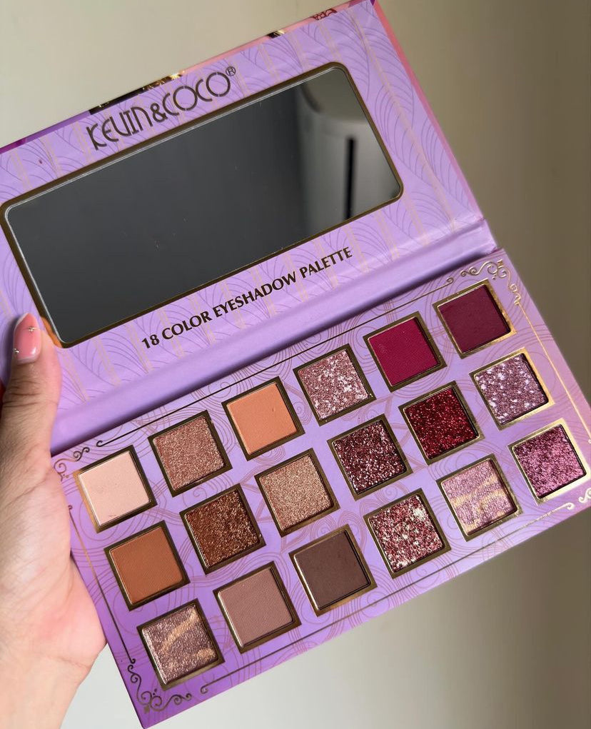 Paleta de sombras Kevin Coco 18 tonos