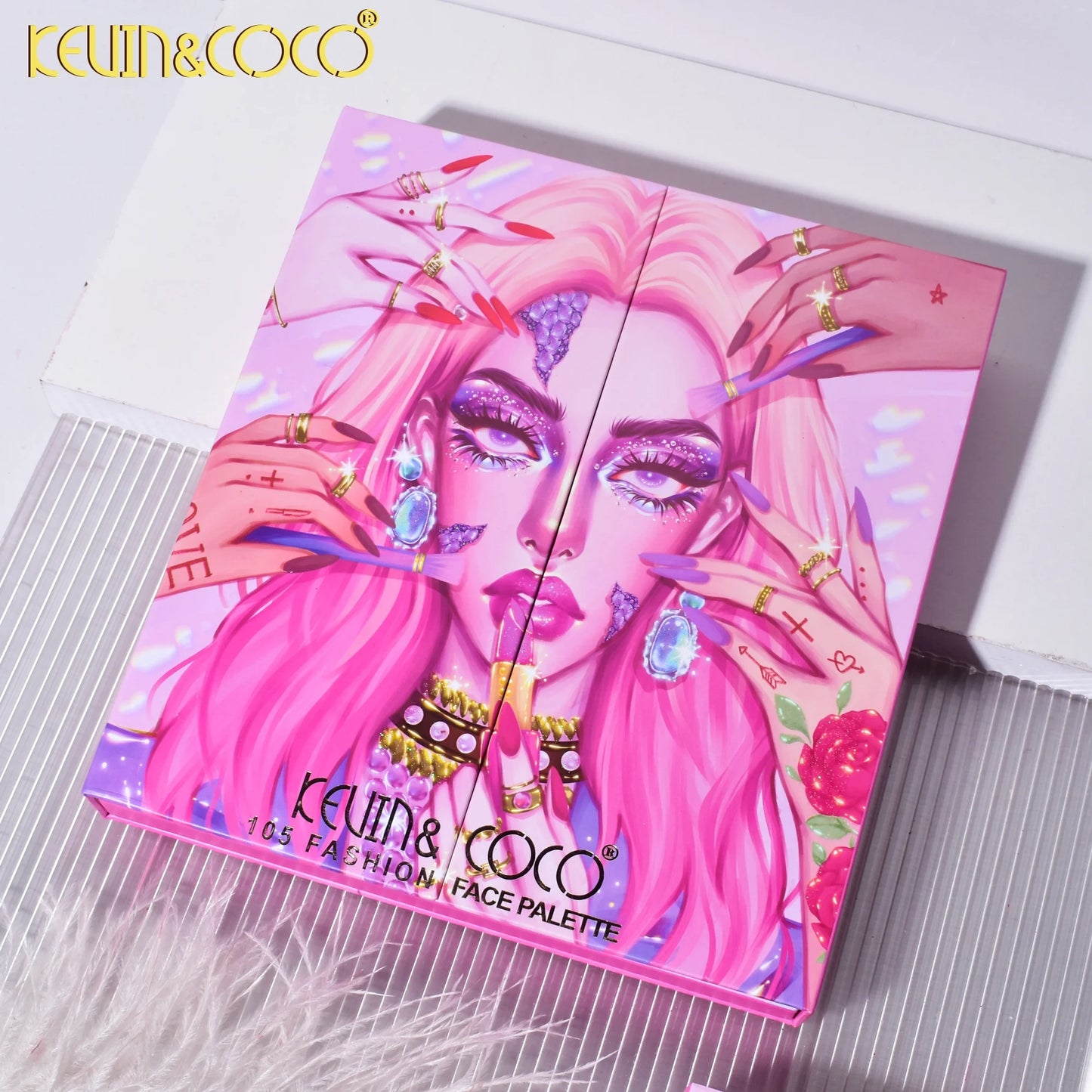 Paleta de sombras Kevin coco 105 colores
