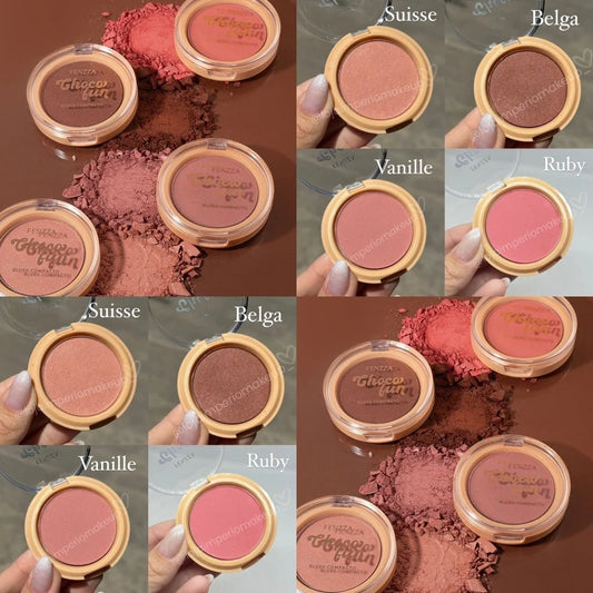 Blush compacto choco fun fenzza