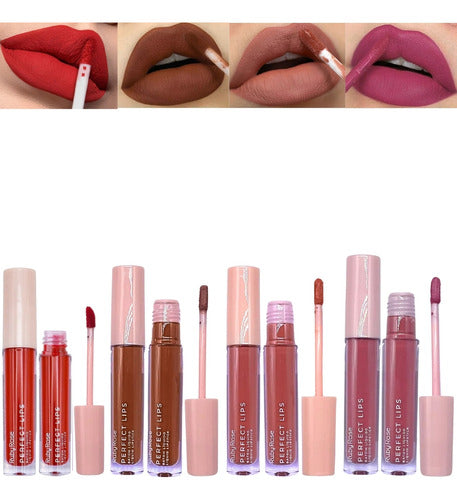 Labial líquido matte perfect lips Ruby rose