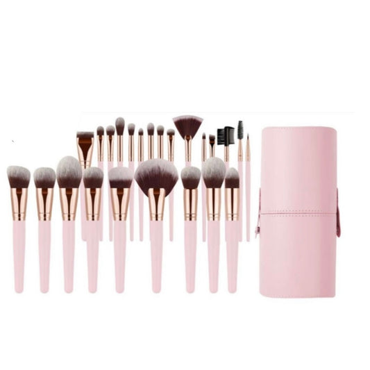 Set de 24 brochas profesionales + porta brochas Real perfection