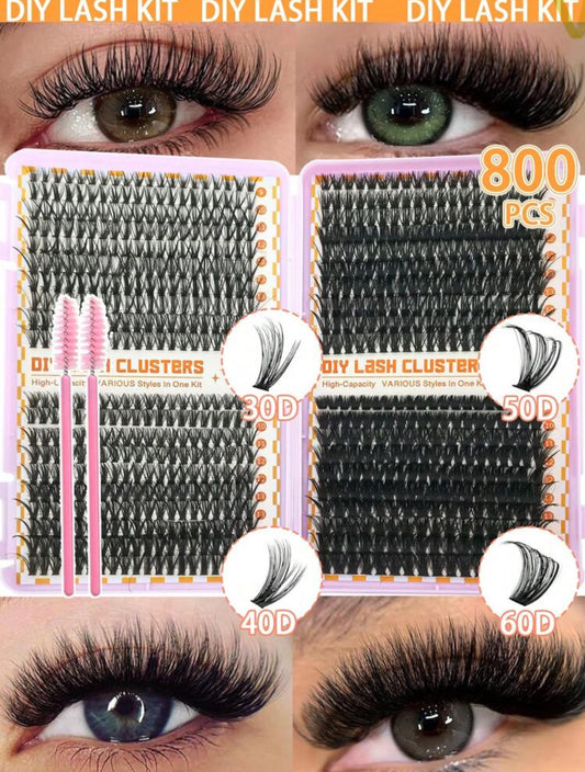 Set 800 piezas de pestañas individuales para extensiones